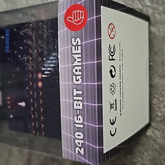 TABLE TOP MINI ARCADE MACHINE  HANDHELD 240 16-BIT GAMES - Picture 2 of 6